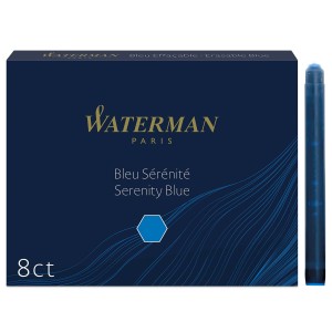 Naboje atramentowe niebieskie 8 sztuk, Waterman
