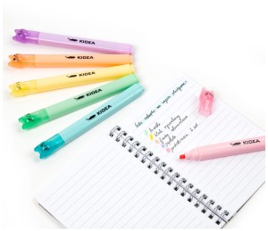 Flamastry kotki 6 kolorów Kidea