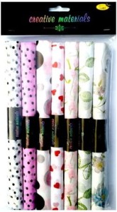 Bibuła gładka satynowa z nadrukiem 7 arkuszy 25x37 cm, Galeria Hobby