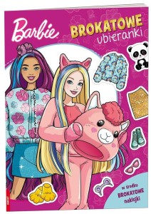 Książka Barbie. Brokatowe ubieranki, Ameet