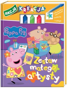 Książka Peppa Pig. Akcja Kreacja! cz1 Zestaw małego artysty, MSZ