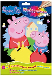 Książka Peppa Pig. Kolorowe zdrapki cz.1, MSZ