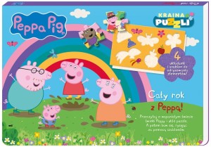 Książka Peppa Pig. Kraina puzzli 4 Cały rok z Peppą!, MSZ