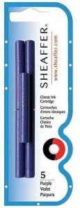 Naboje atramentowe niebiesko-czarne 5 sztuk, Sheaffer