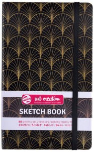 Szkicownik z gumką Art Deco Art Creation Talens 13x21 cm