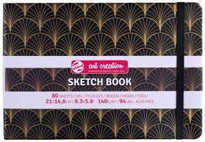 Szkicownik z gumką Art Deco Art Creation Talens 21x14,8 cm