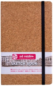 Szkicownik z gumką korkowy Art Creation Talens 13x21 cm