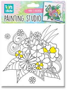 Zestaw do malowania Canvas mały Flowers, Stnux