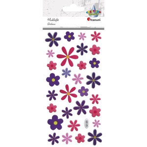 Naklejki Epoxy kwiatki 30 sztuk, Craft-Fun
