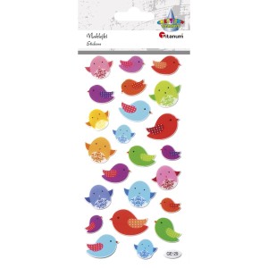 Naklejki Epoxy ptaszki 23 sztuki, Craft-Fun