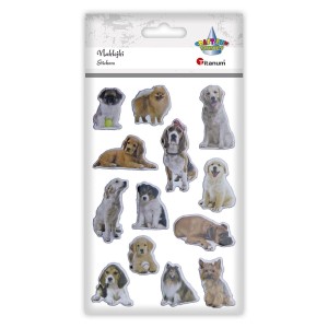 Naklejki miękkie Psy 13 sztuk, Craft Fun