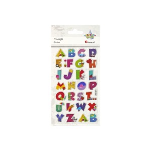 Naklejki wypukłe Alfabet 28 sztuk, Craft-Fun