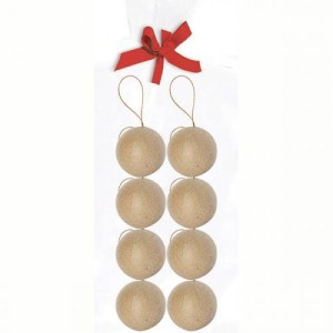 Kule bombki z masy papierowej 5 cm 8 sztuk NO007, Decopatch
