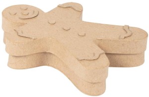 Pudełko z masy papierowej Piernikowy ludzik 15 x 3 x 12 cm BT079C, Decopatch