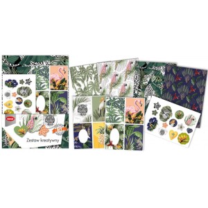 Zestaw kreatywny z papierami Dżungla, Beniamin