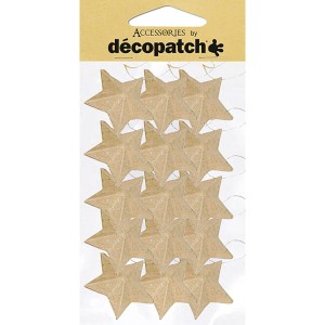 Zestaw 15 zawieszanych gwiazdek 4cm. AC355, Decopatch