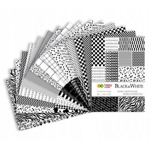 Blok papierów kolorowych A4 Black&White 15 arkuszy 80g, Happy Color