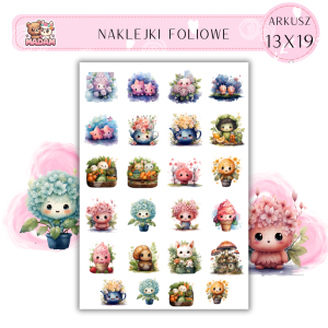 Naklejki Foliowe Świat Kawaii 13x19, Madam