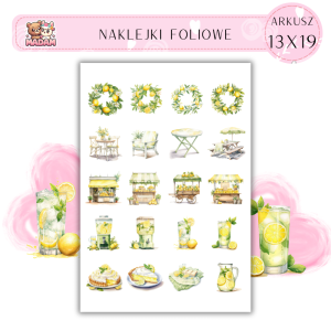Naklejki Foliowe Cytrynowe Inspiracje 13x19, Madam