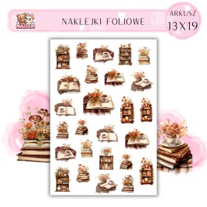 Naklejki Foliowe Czas na Książke 13x19, Madam