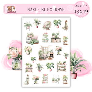Naklejki Foliowe Roślinne Inspiracje 13x19, Madam