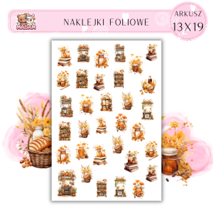 Naklejki Foliowe Jesienny Czas 13x19, Madam