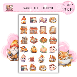 Naklejki Foliowe Jesień 13x19, Madam