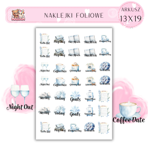 Naklejki Foliowe do planera 13x19, Madam
