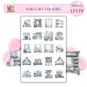 Naklejki Foliowe Zimowy Dom 13x19, Madam