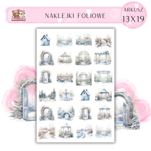 Naklejki Foliowe Zimowy Ogród 13x19, Madam