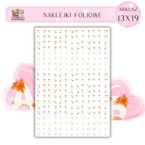 Naklejki Foliowe Litery Jesień 13x19, Madam