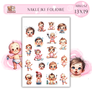 Naklejki Foliowe Dzieci 13x19, Madam