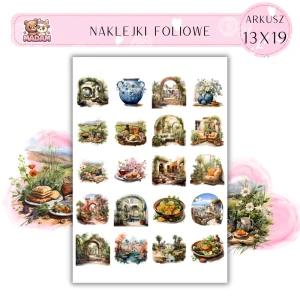 Naklejki Foliowe Pejzaż Śródziemnomorski 13x19, Madam