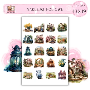 Naklejki Foliowe Grecki Ogród 13x19, Madam