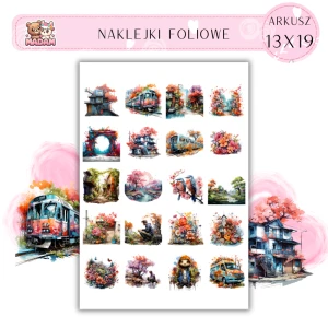 Naklejki Foliowe Krajobraz Natury i miasta 13x19, Madam