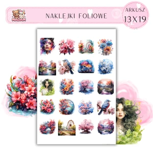 Naklejki Foliowe Inspiracje Natury Kwiaty 13x19, Madam