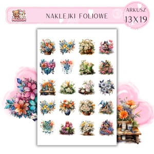 Naklejki Foliowe Kwiatowe Inspiracje 13x19, Madam