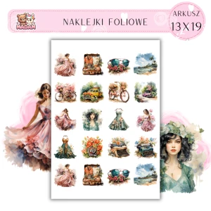 Naklejki Foliowe Klimat Vintage 13x19, Madam