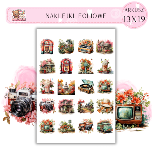 Naklejki Foliowe Vintage 13x19, Madam