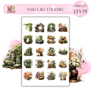 Naklejki Foliowe Ogród Rośliny 13x19, Madam