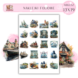 Naklejki Foliowe Morski Świat 13x19, Madam