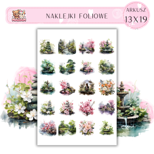 Naklejki Foliowe Japoński Krajobraz 13x19, Madam