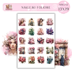 Naklejki Foliowe Kwiatowe Inspiracje Beauty 13x19, Madam