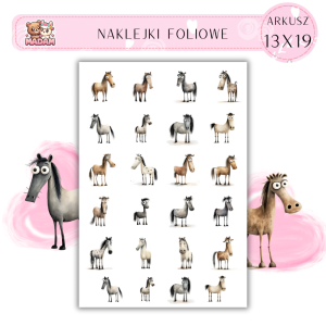 Naklejki Foliowe Konie 13x19, Madam