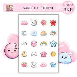 Naklejki Foliowe Kwaii Niebo 13x19, Madam