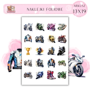 Naklejki Foliowe Motory Motocykle 13x19, Madam
