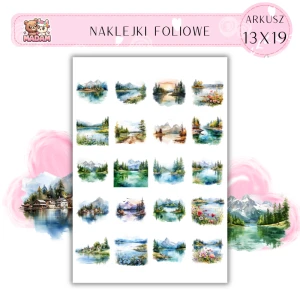 Naklejki Foliowe Górskie Widoki 13x19, Madam