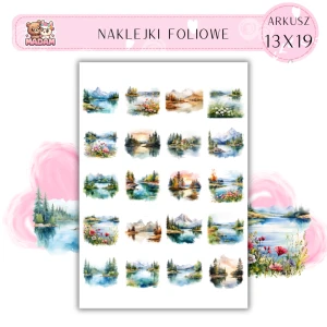 Naklejki Foliowe Górskie widoki 13x19, Madam