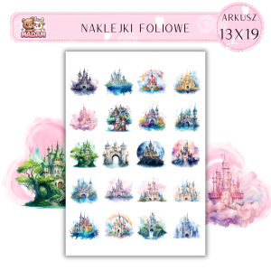 Naklejki Foliowe Bajkowe Zamki 13x19, Madam