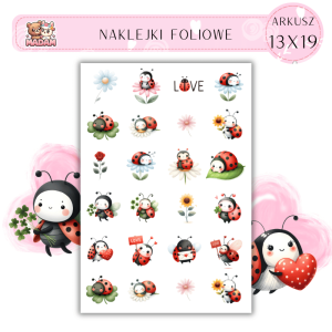Naklejki Foliowe Biedronki 13x19, Madam